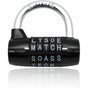 Combination Lock, Code Lock, Waterproof and Rustproof Combination Lock for Families, Schools, Businesses, Cabinets and Other Places (5 Letter Lock)