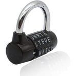 Combination Lock, Code Lock, Waterproof and Rustproof Combination Lock for Families, Schools, Businesses, Cabinets and Other Places (5 Letter Lock)