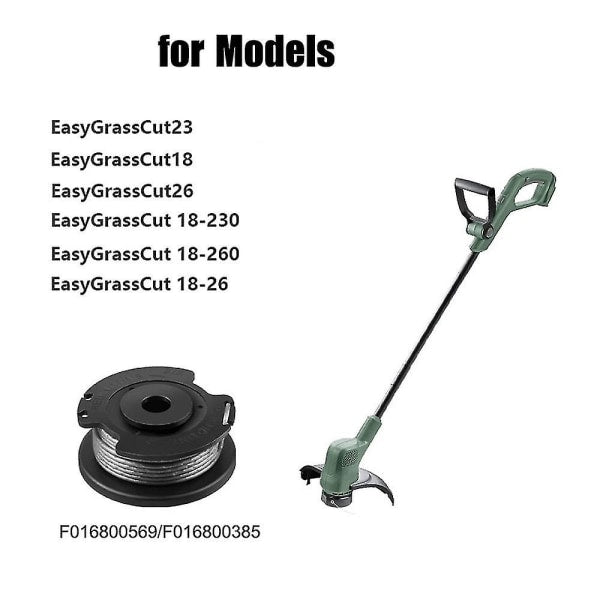 6-pack F016800569 Trimmer line spool and line for Bosch EasyGrassCut 23, 26, 18, 18-230, 18-260, 18-26 Replacement—max