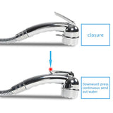Supercharge Shower Head for Outdoor Camping - Top-Down View