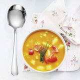 Large Stainless Steel Spoons, Serving Spoons for Hotel Meals