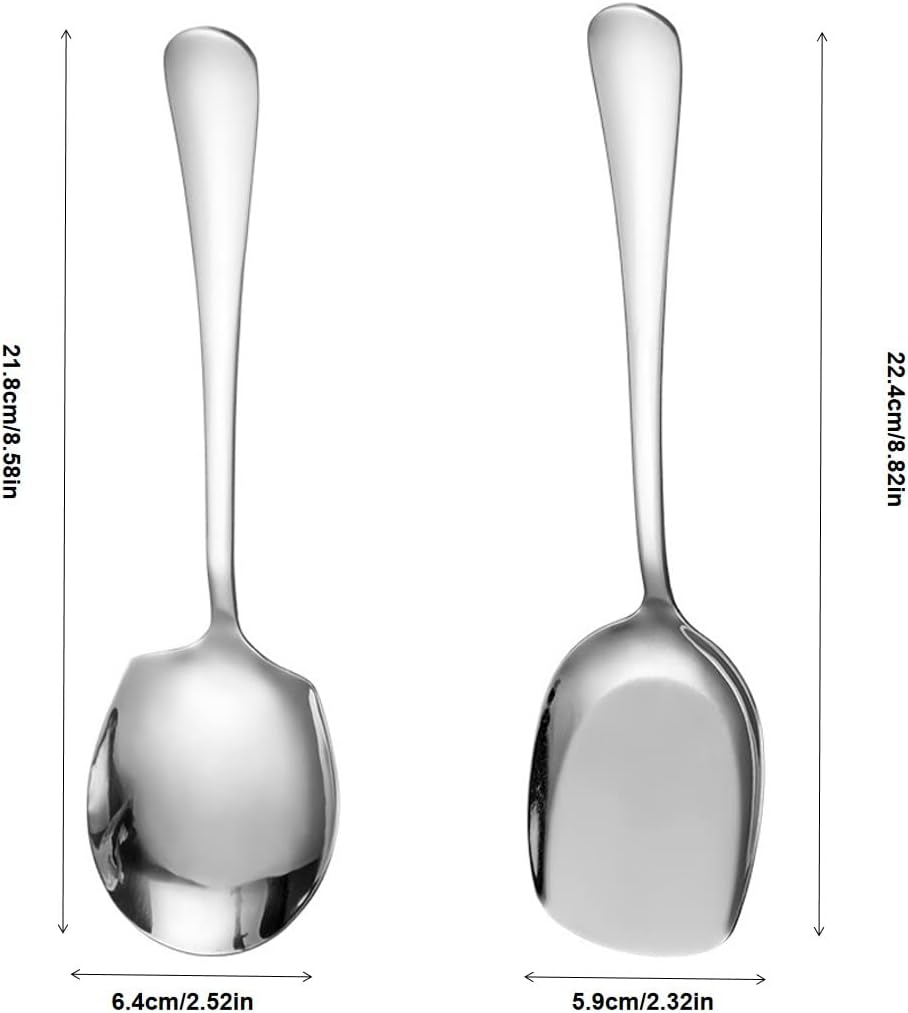 Large Stainless Steel Spoons, Serving Spoons for Hotel Meals
