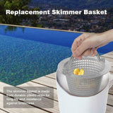 Universal Replacement Skimmer Basket Plastic Skimmers for Above Ground Pools No Handle - Side View