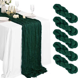 1st Cheesecloth Table Runner Loose-woven Table Runner LIGHT GREEN Light Green