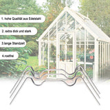 Greenhouse Clamps, 50-pack, greenhouse clamps, stainless steel W-clamps - Side View