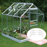 Greenhouse Clamps, 50-pack, greenhouse clamps, stainless steel W-clamps