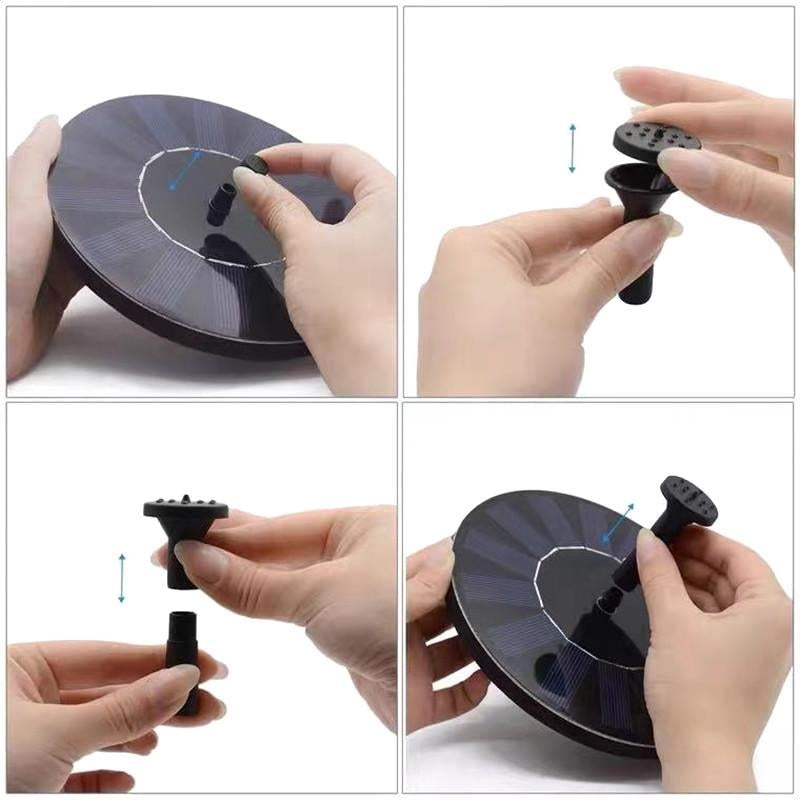 Promotion at a low price! Fountain - Solar Fountain / Water Fountain Solar Cell - 16 cm Black Black Black