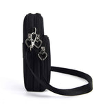 Mobile Phone Bag with Shoulder Strap in Durable Nylon and Polyester - Black