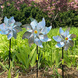 INF Reflective Scarecrow Wind Spinner Silver 2-pack