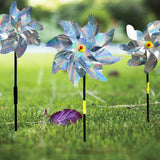 INF Reflective Scarecrow Wind Spinner Silver 2-pack