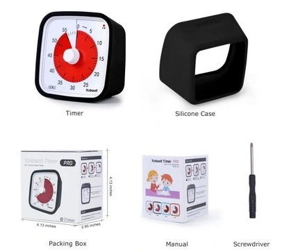 Visual Timer 60min - classroom school for children Black 150