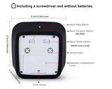 Visual Timer 60min - classroom school for children Black 150 - Top-Down View