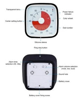 Visual Timer 60min - classroom school for children Black 150