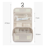 Hanging Toiletry Bag for Women Travel Toiletry Bags with Hook Beige