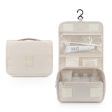 Hanging Toiletry Bag for Women Travel Toiletry Bags with Hook Beige