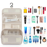 Hanging Toiletry Bag for Women Travel Toiletry Bags with Hook Beige
