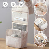 Hanging Toiletry Bag for Women Travel Toiletry Bags with Hook Beige