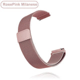 18mm 20mm 22mm Metal Wristband for Garmin Vivoactive 3 4 4s Band Watch Venu 2 2s SQ Forerunner 645 Bracelet Silicone Loop Nylon Wrist Metal Rose Pink Metal Rose Pink For Vivoactive 4s
