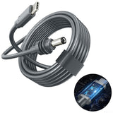 Power Cable compatible with Starlink Mini, Waterproof DC Male to USB-C (2 m) 2M - Side View