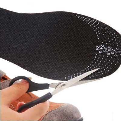 pairs of moisture-absorbing and odor-neutralizing shoe insoles with activated carbon for natural elimination of bad odors
