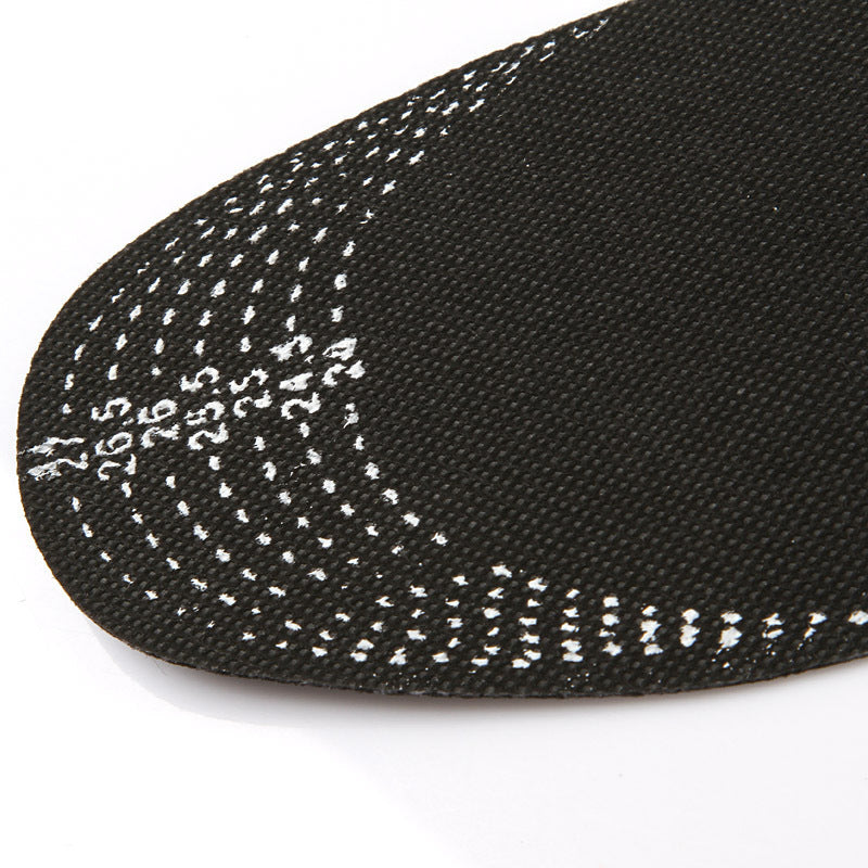 pairs of moisture-absorbing and odor-neutralizing shoe insoles with activated carbon for natural elimination of bad odors