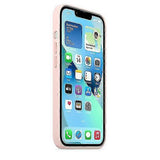 Silicone Case with MagSafe for iPhone 13 Chalk Pink - Side View