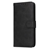 SKALO Samsung A55 5G PU Leather Wallet Case - Multiple Colors Black - Low Angle