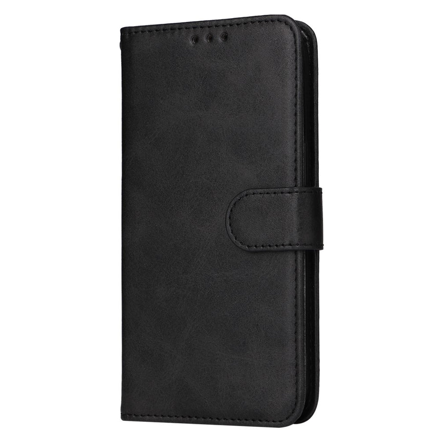 SKALO Samsung A55 5G PU Leather Wallet Case - Multiple Colors Black