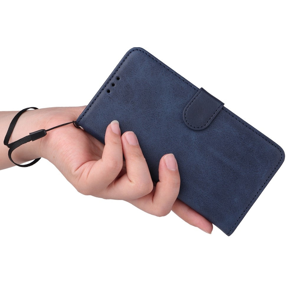 SKALO Samsung A55 5G PU Leather Wallet Case - Multiple Colors Blue