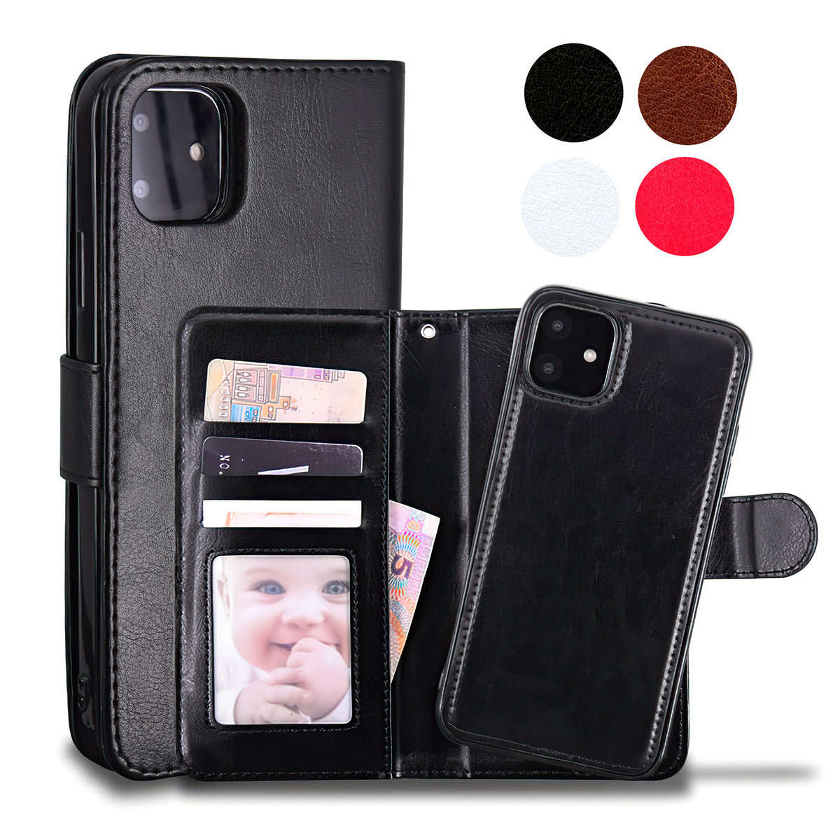 iPhone 12 - Leather Case / Protection Pink