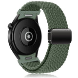 Braided Strap for Samsung Galaxy Watch 6 4 classic/5 Pro 45mm 47mm 43mm 44mm 40mm Magnetic Strap Without Gap Galaxy Watch 6 Band Inverness Green Inverness Green watch 4 40mm 44mm