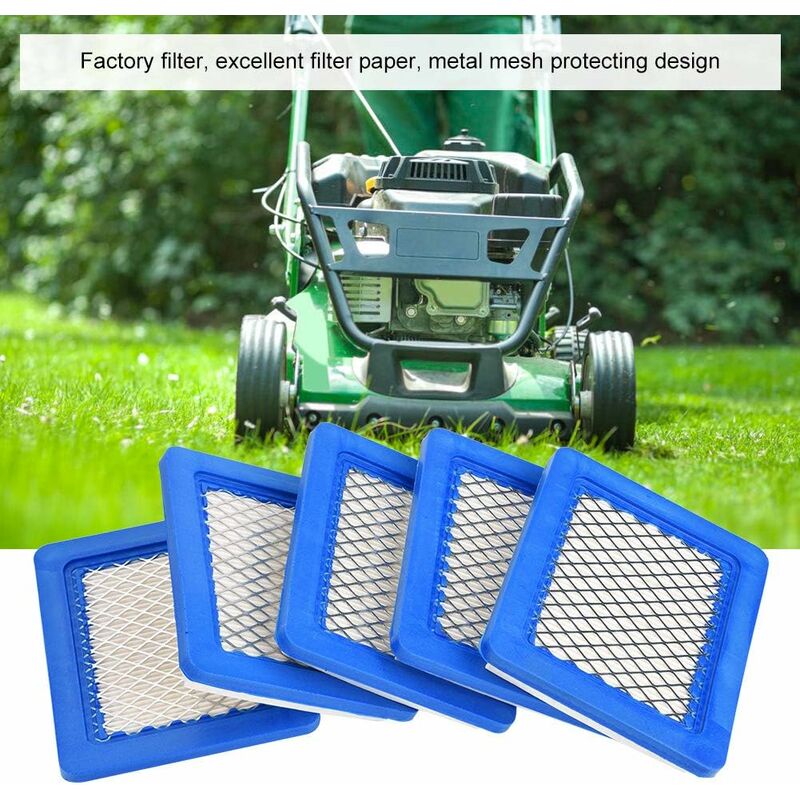 Briggs Stratton 491588 Air Filter - 5-pack Replacement Filters for Lawn Mowers