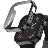 Waterproof Case for Apple Watch 7 8 9 45 mm 41 mm Screen Protector Glass+ Protection Bumper Tempered Glass iWatch 5 SE 6 44 mm 40 mm Accessories Black Black Series 4 5 6 SE 44mm