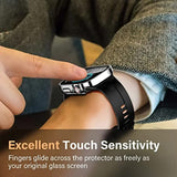 Waterproof Case for Apple Watch 7 8 9 45 mm 41 mm Screen Protector Glass+ Protection Bumper Tempered Glass iWatch 5 SE 6 44 mm 40 mm Accessories Black Black Series 4 5 6 SE 44mm - Front View