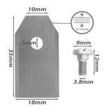 Lawnmower blades 45-pack blades for Husqvarna Automower / - Front View