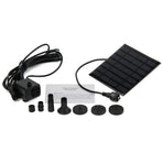 Solar-powered water pump with fountain function – 16 cm panel