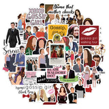 50pcs Gossip Girl Blair Serena Chuck Dan TV Quotes Scrapbook Graffiti Stickers