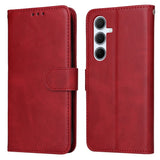 PU Leather Wallet Case Compatible with Samsung A56 5G - More Colors Available Red Red - Front View
