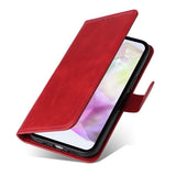 PU Leather Wallet Case Compatible with Samsung A56 5G - More Colors Available Red Red - Rear View