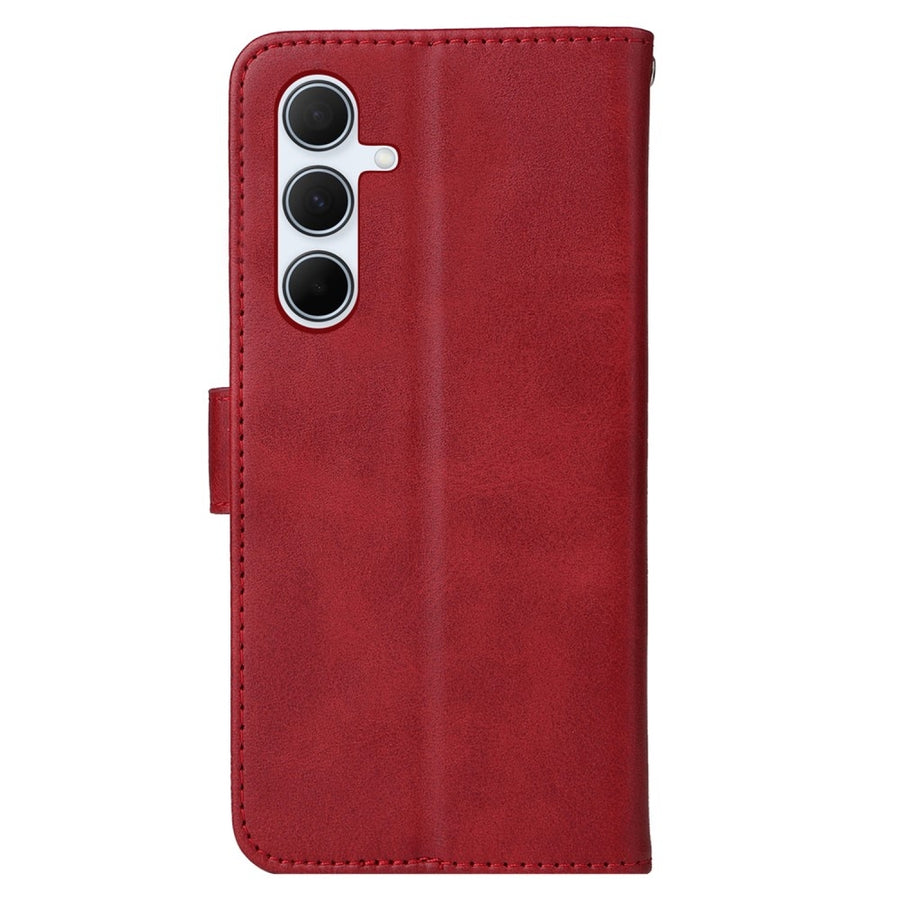 PU Leather Wallet Case Compatible with Samsung A56 5G - More Colors Available Red Red