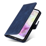 PU Leather Wallet Case Compatible with Samsung A56 5G - More Colors Available Blue Blue - Rear View