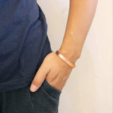 PIAO Copper Magnetic Bracelet for Men and Women, Relieves Arthritis, Carpal Tunnel Syndrome and Joint Pain. Copper Magnetic Bracelet for Men and Women 8pcs Magnets - Side View