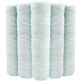 Set of 5 Spiral Water Filter Cartridges Anti-Sediment 10 Inch 254 mm - Compatible with 10 Inch Filters Made in France 5 Microns