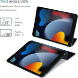 ProCase iPad 10.2 Case iPad 9th generation, hard back Blue - 45-Degree Angle