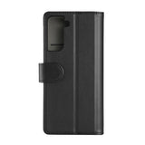 Mobile Case 3 Card Slots Black - Samsung S21+ - Top-Down View