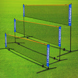Portable Foldable Standard Professional Badminton Net Indoor Outdoor White 5.1m - Front View