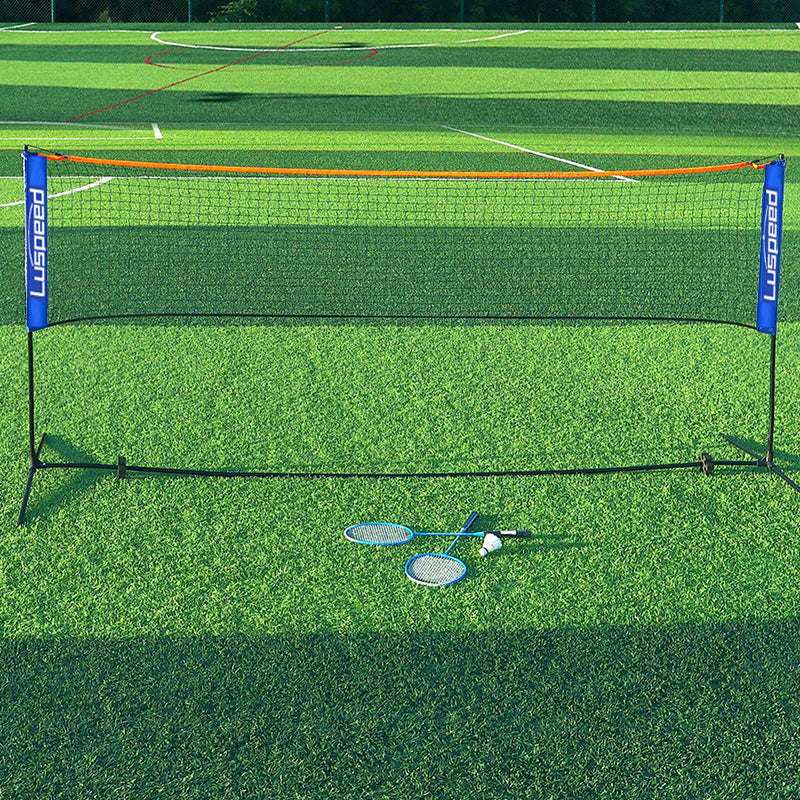 Portable Foldable Standard Professional Badminton Net Indoor Outdoor White 5.1m