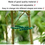 160 pcs Plant Ties Adjustable Garden Ties, Plant Ties and Supports, Helps Support Plants and Shrubs, Flexible Plastic Ties (3 Sizes) - Top-Down View