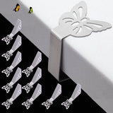 10-pack Tablecloth Clips for Thick Outdoor Tables, Butterfly Tablecloth Clip for Indoor Picnic Tables, Heavy Duty Stainless Steel Clip for Party W