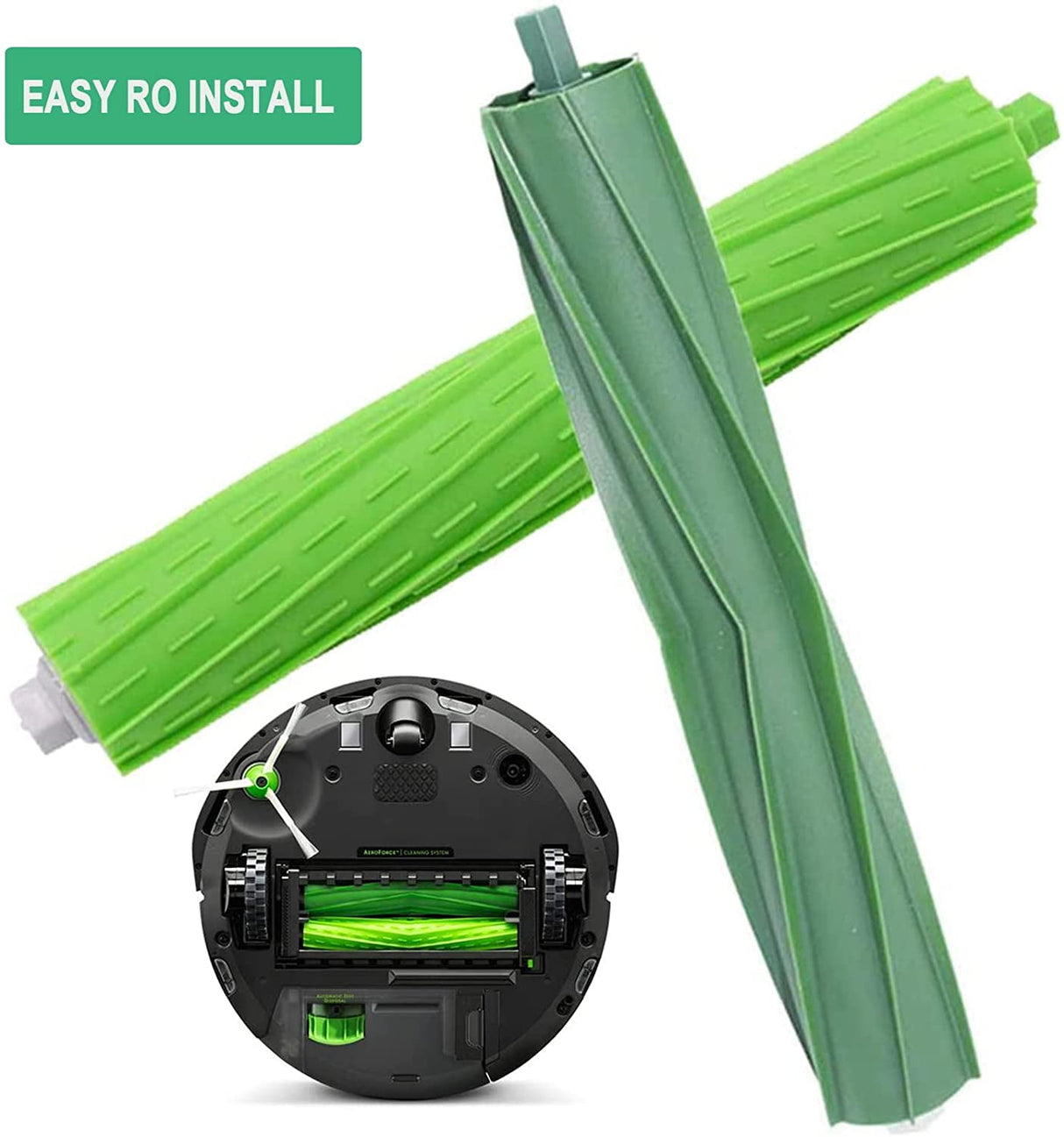 Replacement Parts for iRobot Roomba E, I and J Series - Includes Multi-Surface Rubber Brush & High Performance Filter 1+1